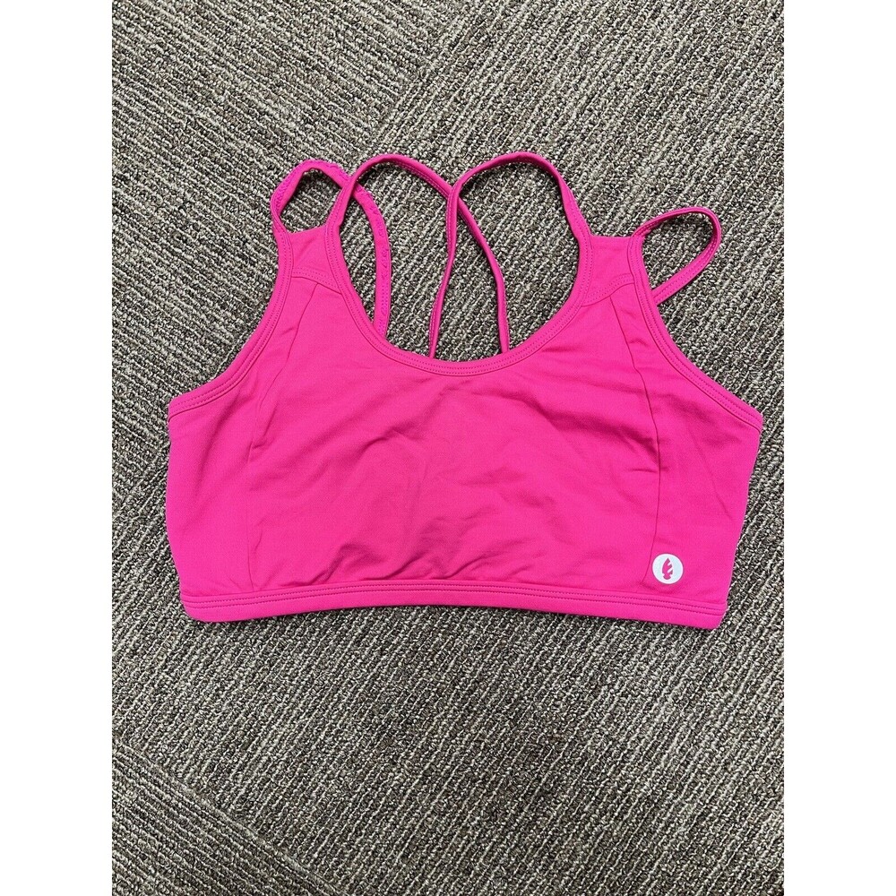 Dona Jo woman's size small S Amplify Hot Pink breathable athletic sports bra
